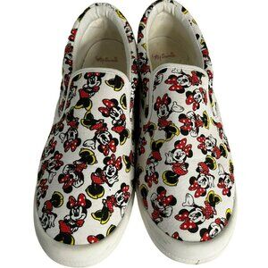 Disney Minnie Mouse Slip On Canvas Shoes Size 10